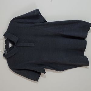 Calvin Klein Men's Dark Gray Slim Fit Polo, Size XL